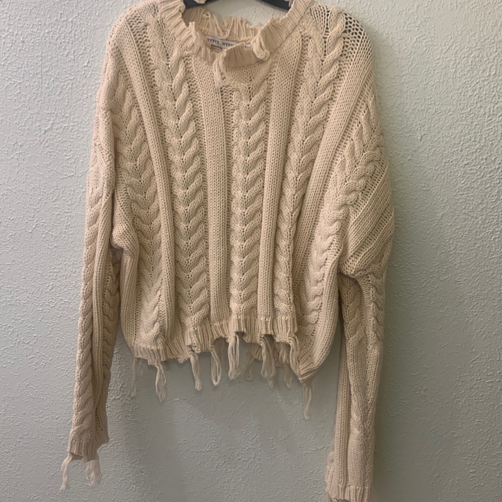 Women’s grunge knit sweater